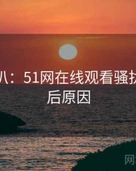 独家深扒：51网在线观看骚扰事件背后原因