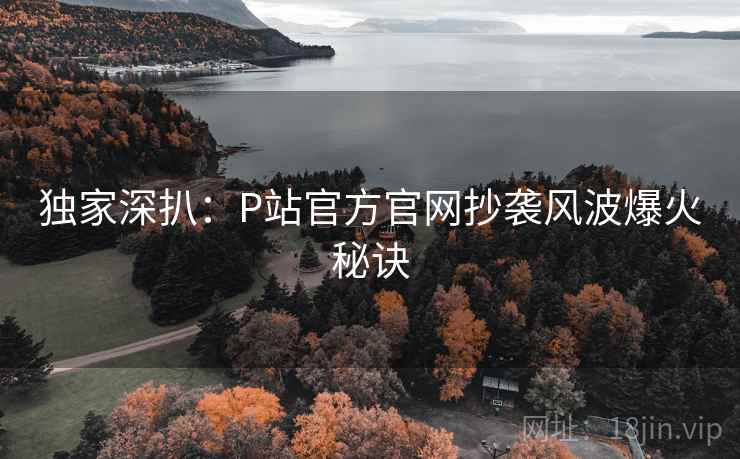 独家深扒：P站官方官网抄袭风波爆火秘诀