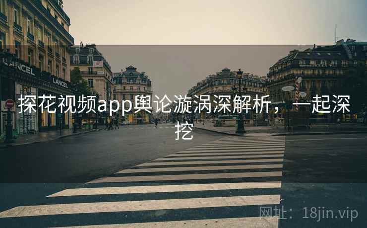 探花视频app舆论漩涡深解析，一起深挖