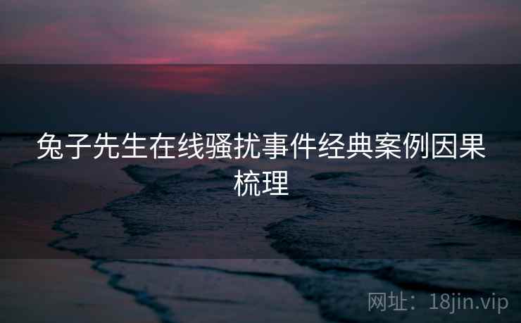 兔子先生在线骚扰事件经典案例因果梳理