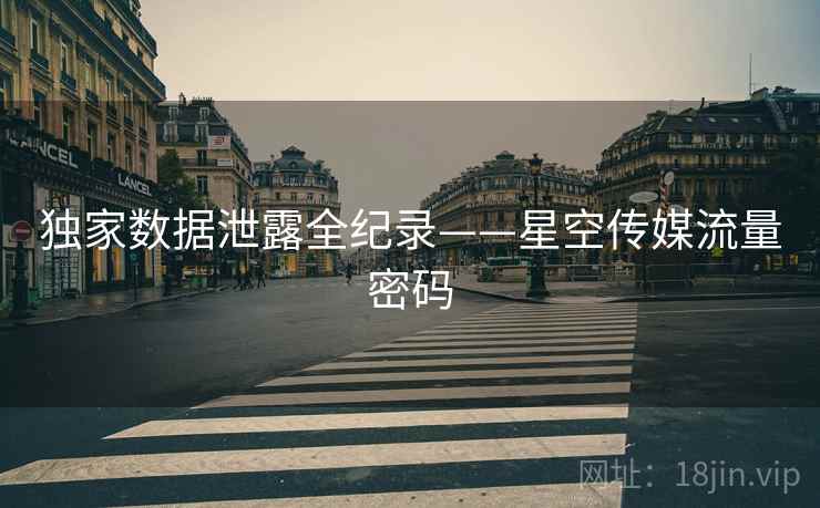 独家数据泄露全纪录——星空传媒流量密码