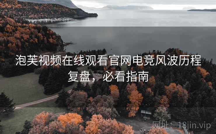 泡芙视频在线观看官网电竞风波历程复盘，必看指南