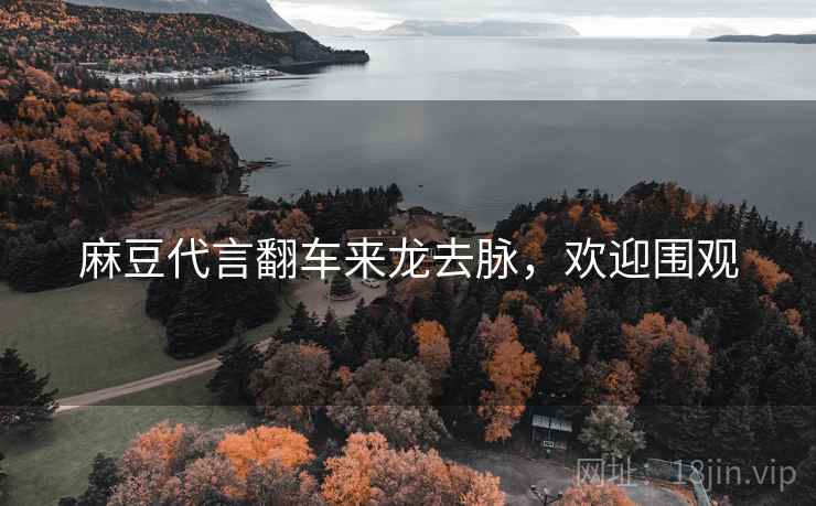 麻豆代言翻车来龙去脉，欢迎围观