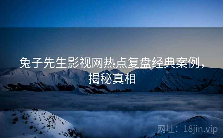 兔子先生影视网热点复盘经典案例，揭秘真相