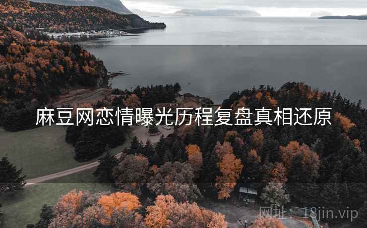 麻豆网恋情曝光历程复盘真相还原
