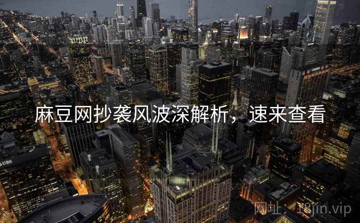麻豆网抄袭风波深解析，速来查看